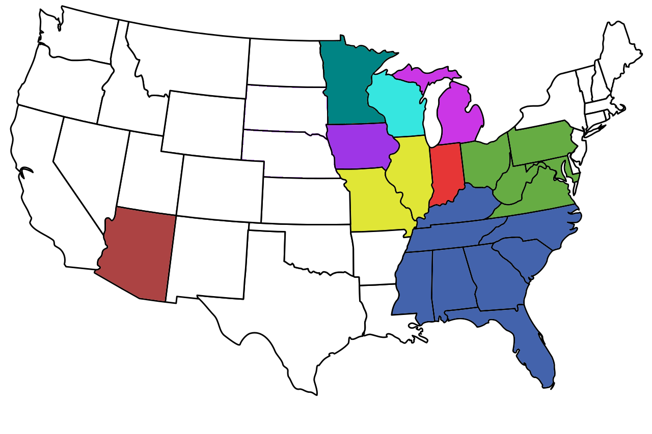 State Association Map